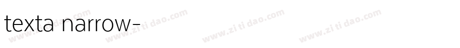 texta narrow字体转换